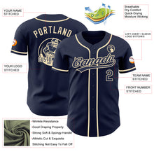 Load image into Gallery viewer, Custom Navy-Cream Authentic Baseball Jersey
