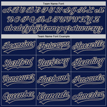 Load image into Gallery viewer, Custom Navy-Cream Authentic Baseball Jersey

