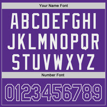 Load image into Gallery viewer, Custom Purple-White Authentic Baseball Jersey

