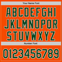 Laden Sie das Bild in den Galerie-Viewer, Custom Orange Green-White Authentic Baseball Jersey
