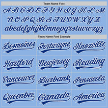 Load image into Gallery viewer, Custom Light Blue Royal-White Authentic Baseball Jersey
