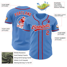 Load image into Gallery viewer, Custom Powder Blue Red-White Authentic Baseball Jersey
