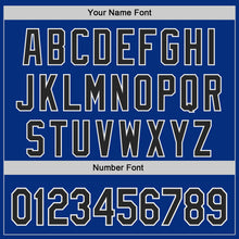 Load image into Gallery viewer, Custom Royal Black-White Authentic Baseball Jersey
