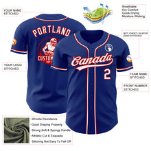 Load image into Gallery viewer, Custom Royal White-Red Authentic Baseball Jersey

