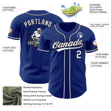 Laden Sie das Bild in den Galerie-Viewer, Custom Royal White-Black Authentic Baseball Jersey
