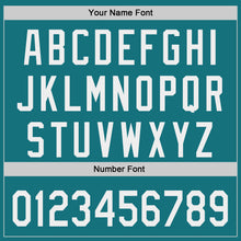 Load image into Gallery viewer, Custom Teal-White Authentic Baseball Jersey
