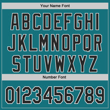 Load image into Gallery viewer, Custom Teal Black-White Authentic Baseball Jersey
