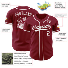 Load image into Gallery viewer, Custom Crimson-White Authentic Baseball Jersey
