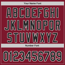 Load image into Gallery viewer, Custom Crimson Black-White Authentic Baseball Jersey
