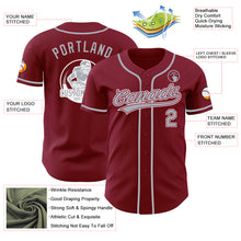 Laden Sie das Bild in den Galerie-Viewer, Custom Crimson Gray-White Authentic Baseball Jersey
