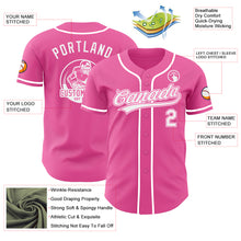 Load image into Gallery viewer, Custom Pink-White Authentic Baseball Jersey
