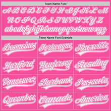 Load image into Gallery viewer, Custom Pink-White Authentic Baseball Jersey
