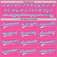 Laden Sie das Bild in den Galerie-Viewer, Custom Pink White-Purple Authentic Baseball Jersey

