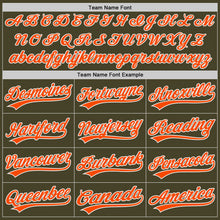 Load image into Gallery viewer, Custom Olive Orange-White Authentic Baseball Jersey
