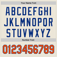Laden Sie das Bild in den Galerie-Viewer, Custom Cream Orange-Royal Authentic Baseball Jersey
