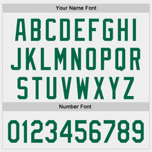 Laden Sie das Bild in den Galerie-Viewer, Custom White-Kelly Green Authentic Baseball Jersey

