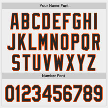 Load image into Gallery viewer, Custom White Black-Orange Authentic Baseball Jersey
