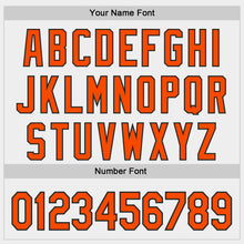 Load image into Gallery viewer, Custom White Orange-Black Authentic Baseball Jersey
