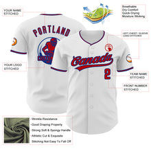 Laden Sie das Bild in den Galerie-Viewer, Custom White Red-Royal Authentic Baseball Jersey
