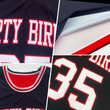 Charger l&#39;image dans la galerie, Custom Reversible Black White-Red Double Side Basketball Jersey
