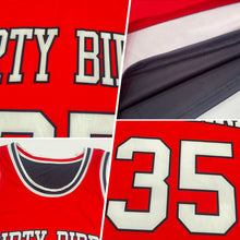Charger l&#39;image dans la galerie, Custom Reversible Black White-Red Double Side Basketball Jersey
