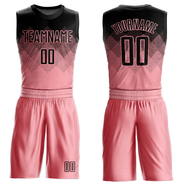 Custom Pink Basketball Jersey  Custom basketball, Black pink