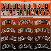 Загрузить изображение в средство просмотра галереи, Custom Orange Black-White Gradient Square Shapes Round Neck Sublimation Basketball Suit Jersey
