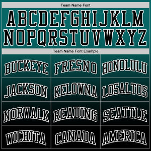 Custom Teal Black-White Fade Fashion Round Neck Sublimation Basketball Suit Jersey