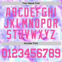 Load image into Gallery viewer, Custom Tie Dye Pink-Purple Round Neck Sublimation Basketball Suit Jersey
