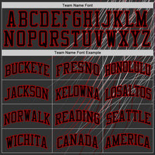 Загрузить изображение в средство просмотра галереи, Custom Black Red Line Round Neck Sublimation Basketball Suit Jersey
