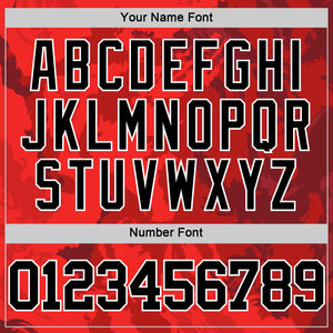 Custom Red Black-White Splash Round Neck Sublimation Basketball Suit Jersey