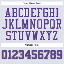 Загрузить изображение в средство просмотра галереи, Custom White Purple-Gray Round Neck Suit Basketball Jersey
