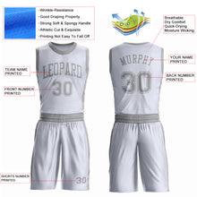 Charger l'image dans la galerie, Custom White Gray Round Neck Suit Basketball Jersey

