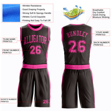 Charger l'image dans la galerie, Custom Brown Pink Round Neck Suit Basketball Jersey
