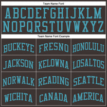 Загрузить изображение в средство просмотра галереи, Custom Brown Teal Round Neck Suit Basketball Jersey
