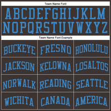 Load image into Gallery viewer, Custom Brown Blue Round Neck Suit Basketball Jersey
