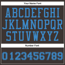 Load image into Gallery viewer, Custom Brown Blue Round Neck Suit Basketball Jersey
