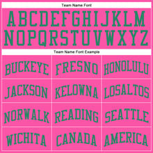 Загрузить изображение в средство просмотра галереи, Custom Pink Kelly Green Round Neck Suit Basketball Jersey
