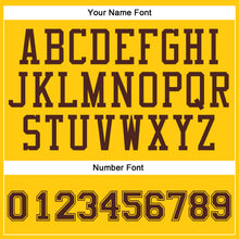 Load image into Gallery viewer, Custom Gold Brown Round Neck Suit Basketball Jersey
