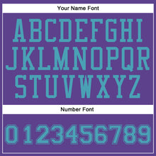 Charger l'image dans la galerie, Custom Purple Teal Round Neck Suit Basketball Jersey
