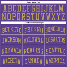 Charger l'image dans la galerie, Custom Purple Old Gold Round Neck Suit Basketball Jersey
