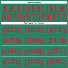 Загрузить изображение в средство просмотра галереи, Custom Kelly Green Red Round Neck Suit Basketball Jersey
