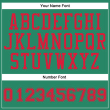 Загрузить изображение в средство просмотра галереи, Custom Kelly Green Red Round Neck Suit Basketball Jersey
