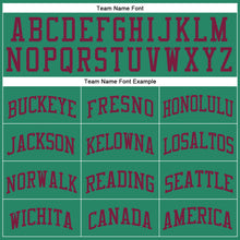 Загрузить изображение в средство просмотра галереи, Custom Kelly Green Maroon Round Neck Suit Basketball Jersey
