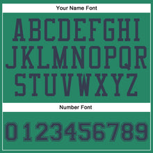 Загрузить изображение в средство просмотра галереи, Custom Kelly Green Navy Round Neck Suit Basketball Jersey
