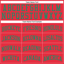 Laden Sie das Bild in den Galerie-Viewer, Custom Fire Red Kelly Green Round Neck Suit Basketball Jersey
