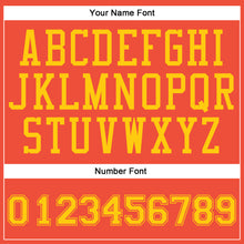 Load image into Gallery viewer, Custom Orange Gold Round Neck Suit Basketball Jersey
