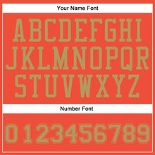 Load image into Gallery viewer, Custom Orange Old Gold Round Neck Suit Basketball Jersey
