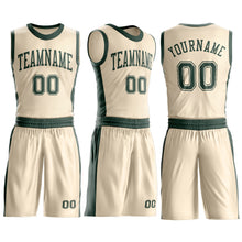 Charger l'image dans la galerie, Custom Cream Green Round Neck Suit Basketball Jersey
