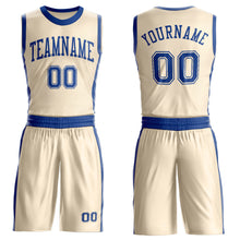Charger l'image dans la galerie, Custom Cream Royal Round Neck Suit Basketball Jersey
